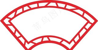 扇形边框雕刻图片
