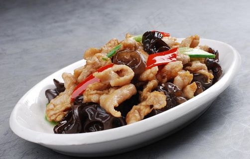木耳炒肉片图片 木耳炒肉片图片