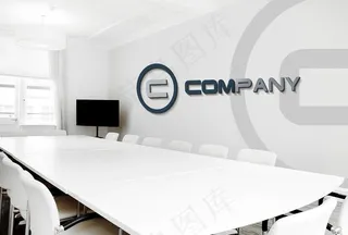 形象墙样机图片