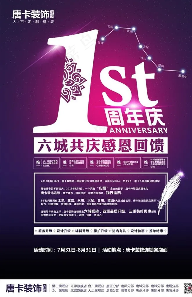 周年庆DM单图片cdr矢量模版下载