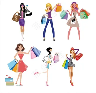 购物女性时尚女郎女人图片