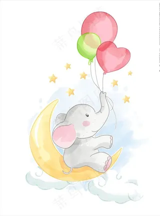卡通大象图片