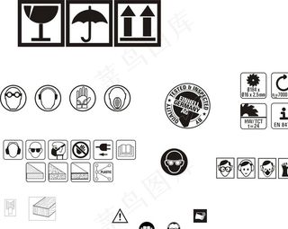 纸箱标志  锯片图标 人头 木图片