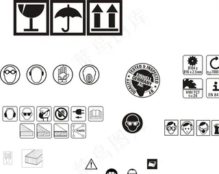 纸箱标志  锯片图标 人头 木图片