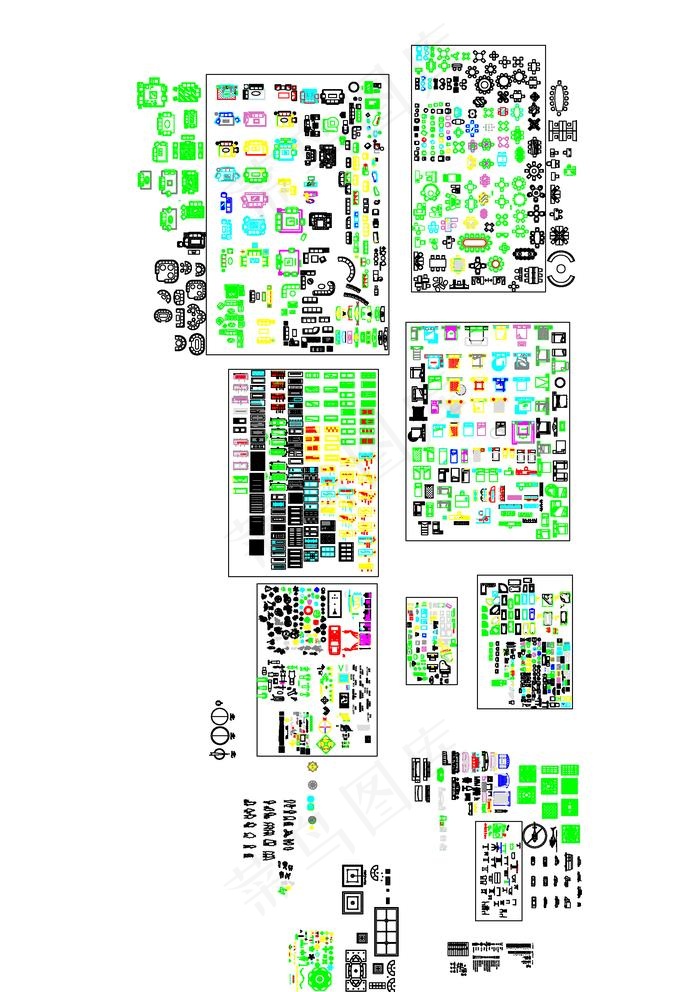 CAD室内设计常用图库图片