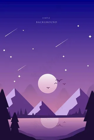 中秋背景插画图片