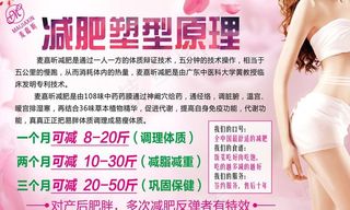 减肥美容海报图片