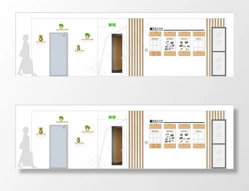 企业文化墙 企业形象墙 宣传栏图片(210X297)cdr矢量模版下载