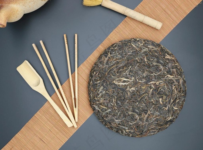 干茶饼图片