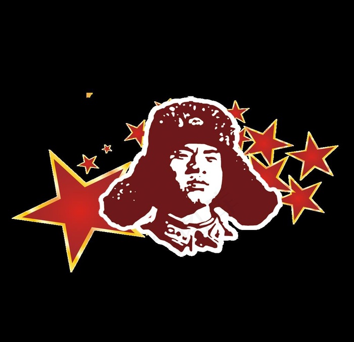 雷锋图片psd模版下载