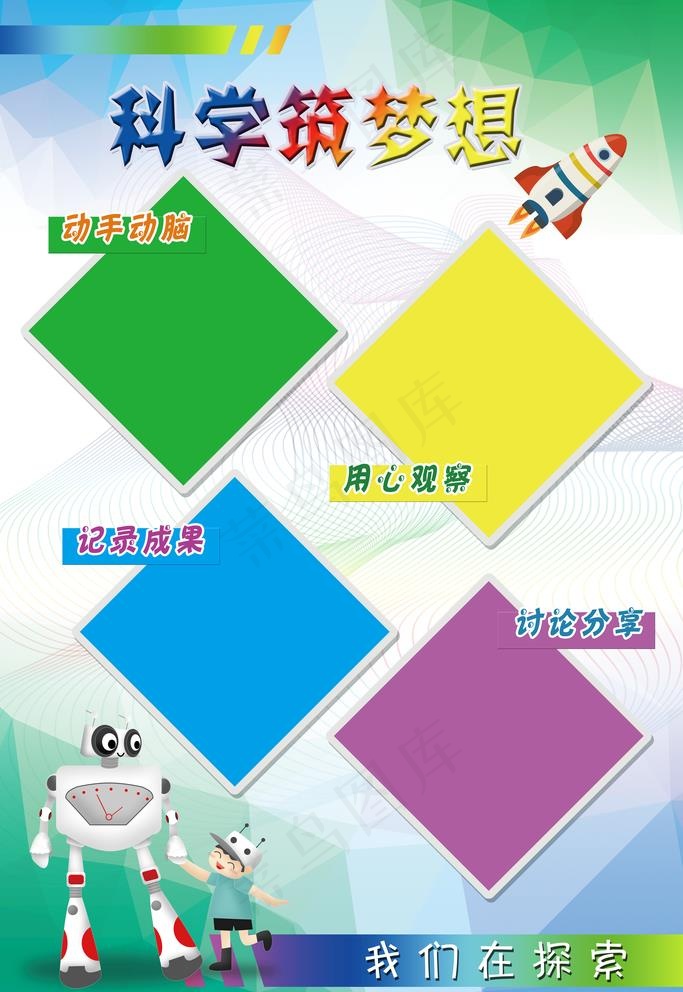 小学生班级校园展板图片(4724X7087(DPI:150))psd模版下载