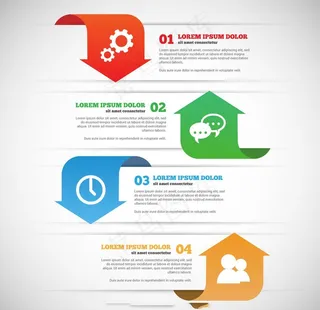 商务信息图横幅图片