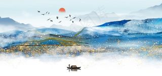 新中式背景墙图片