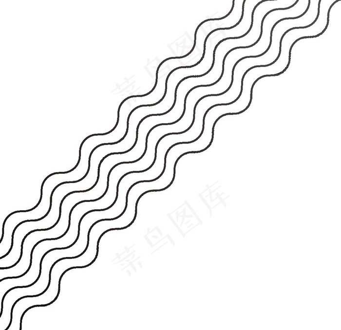 矢量卡通波浪线素材 矢量卡通波图片