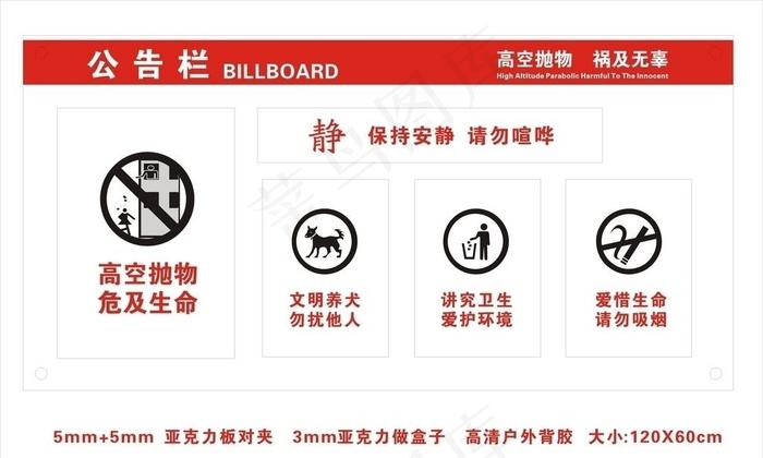小区展板图片cdr矢量模版下载
