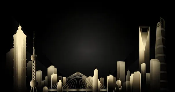 城市背阴剪影图片 城市背阴剪影图片