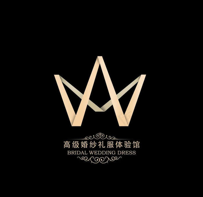 婚纱logo设计 字母M设计图片