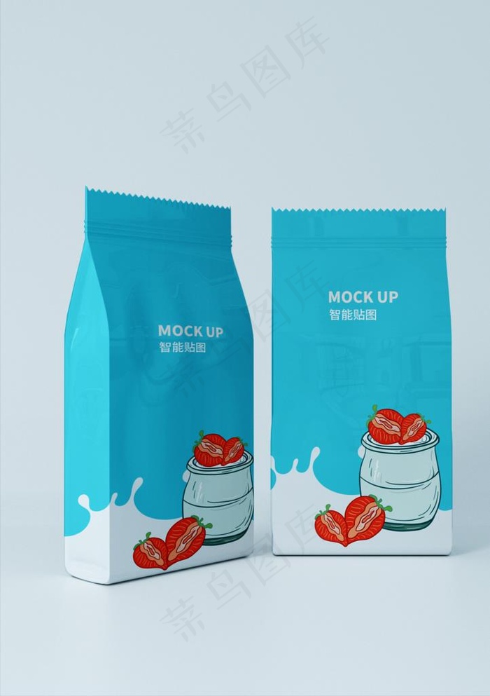 零食袋包装样机图片(5689X7725(DPI:200))psd模版下载
