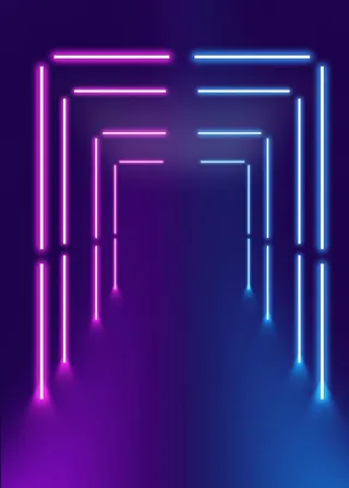 发光线条霓虹灯背景图片