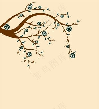 硅藻泥背景树 树根图片