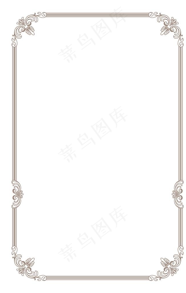 欧式边框图片ai矢量模版下载