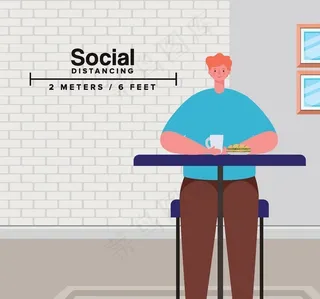 疫情人物插画图片