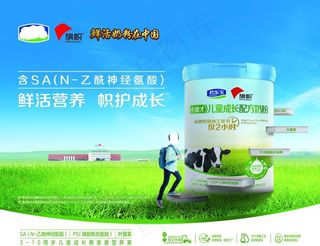 旗帜小旗才儿童成长配方奶粉图片