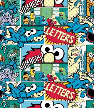 芝麻街蓝色图片