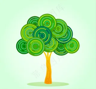 矢量手绘大树图片