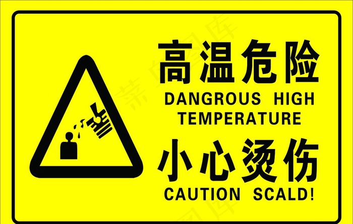 高温危险图片psd模版下载
