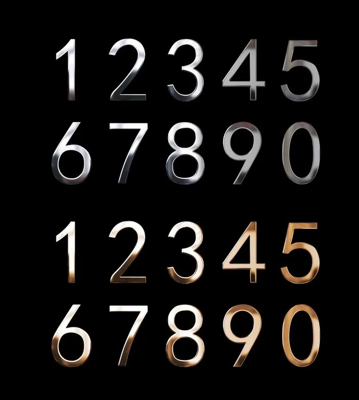 金属数字图片(11652X12564(DPI:300))psd模版下载