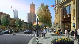 商业街效果图图片