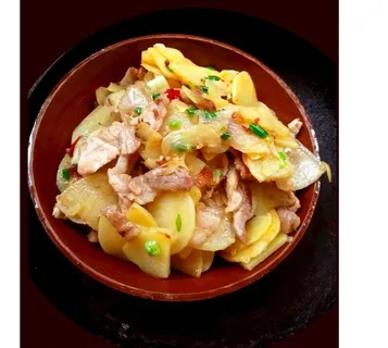 土豆片炒肉图片 土豆片炒肉图片