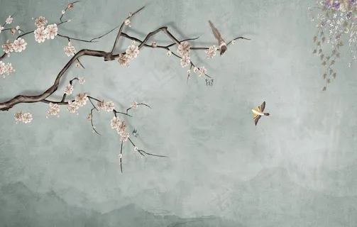 新中式背景墙图片