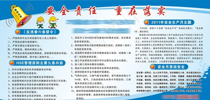 安全责任板报图片