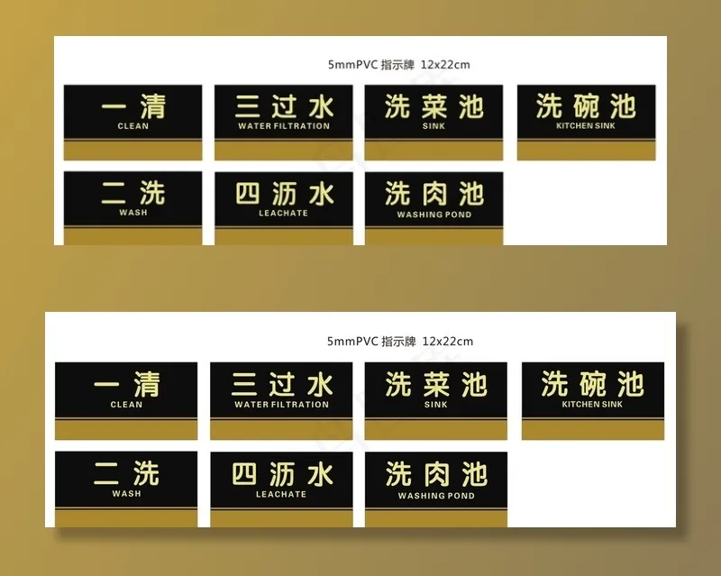 厨房标识牌图片cdr矢量模版下载