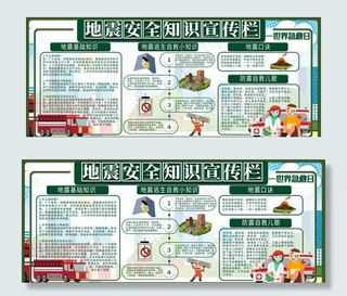 地震展板图片