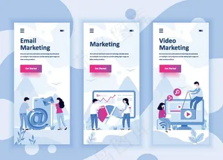 时尚 3D 立体 插画 海报图片