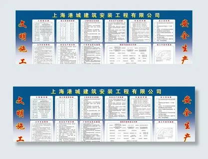 工地十牌一图图片