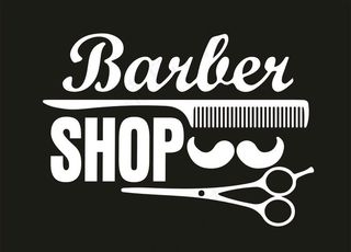 理发店标志 胡子 梳子 剪刀图片