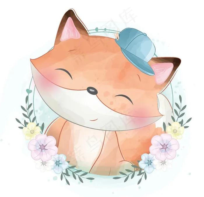 温馨浪漫儿童插画图片