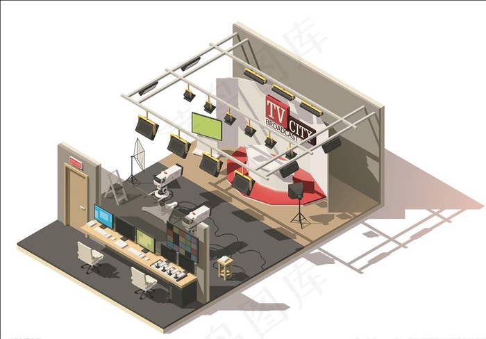 演播室剖面图图片