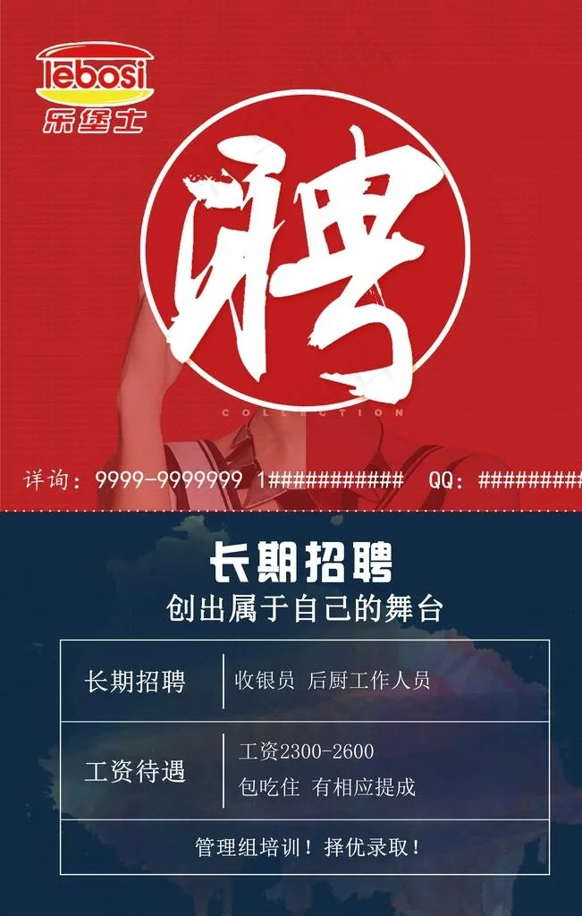 乐堡士招聘图片(4725X7086(DPI:200))psd模版下载