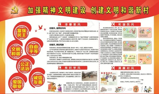 文明  乡村  廉政 党建图片