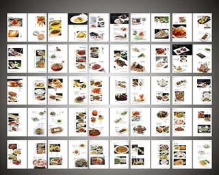 高档菜谱排版    粤菜菜谱图片