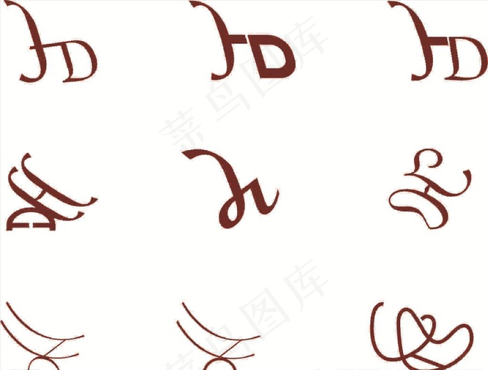 HD字母变形图片