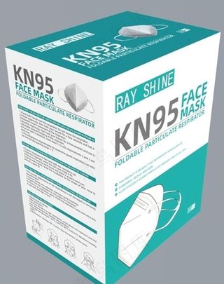 KN95口罩彩盒图片