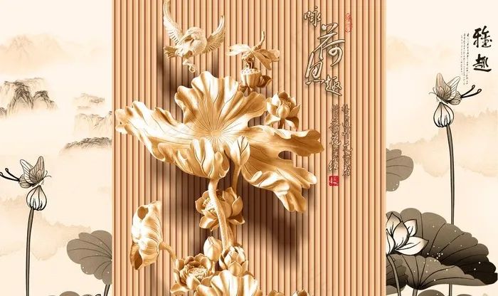 浮雕背景墙图片(9071X5669(DPI:72))psd模版下载