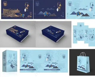 大米包装盒  文件仅为展开图图片