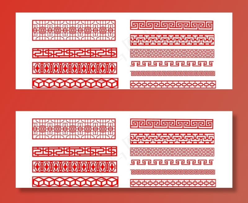 中国风花边图片cdr矢量模版下载